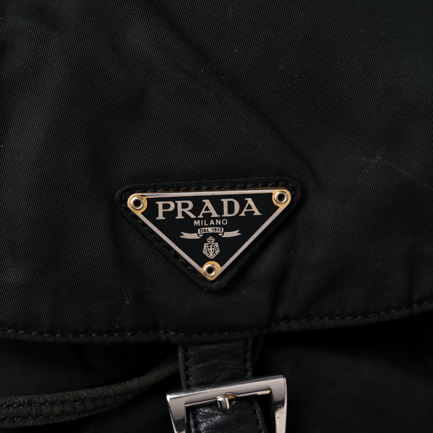 Prada Tessuto Nylon Vela Chain Backpack Black 18 of 20