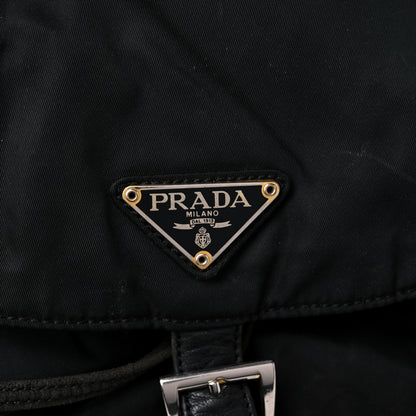 Prada Tessuto Nylon Vela Chain Backpack Black 18 of 20