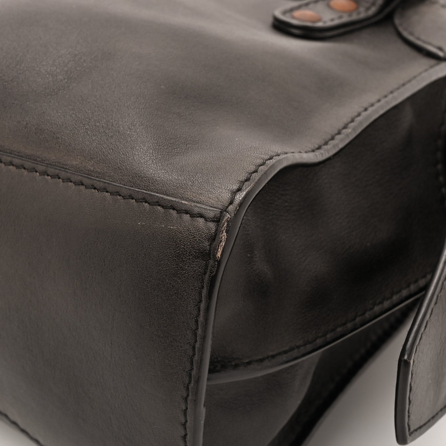 Used Calfskin Black Hardware Mini Neo Classic City Black