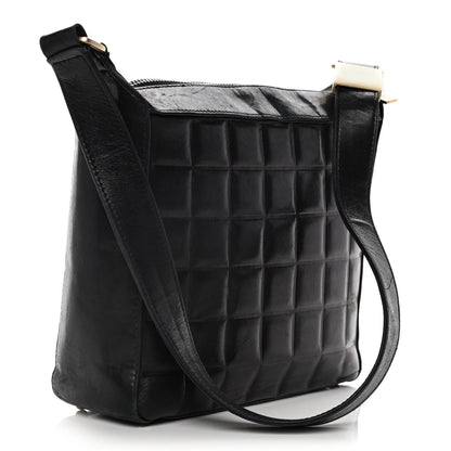 Chanel Lambskin Quilted Small Chocolate Bar Shoulder Bag Black 3 of 20