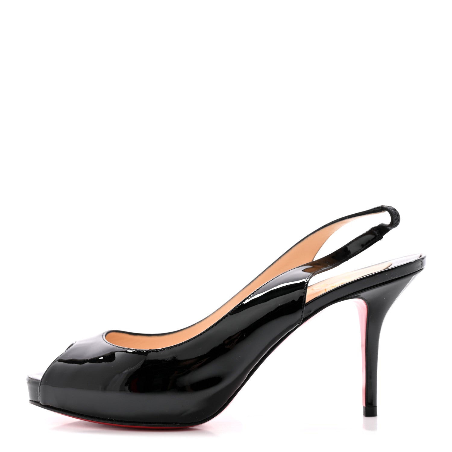 Christian Louboutin Patent Slingback Pumps 36 Black 1 of 15