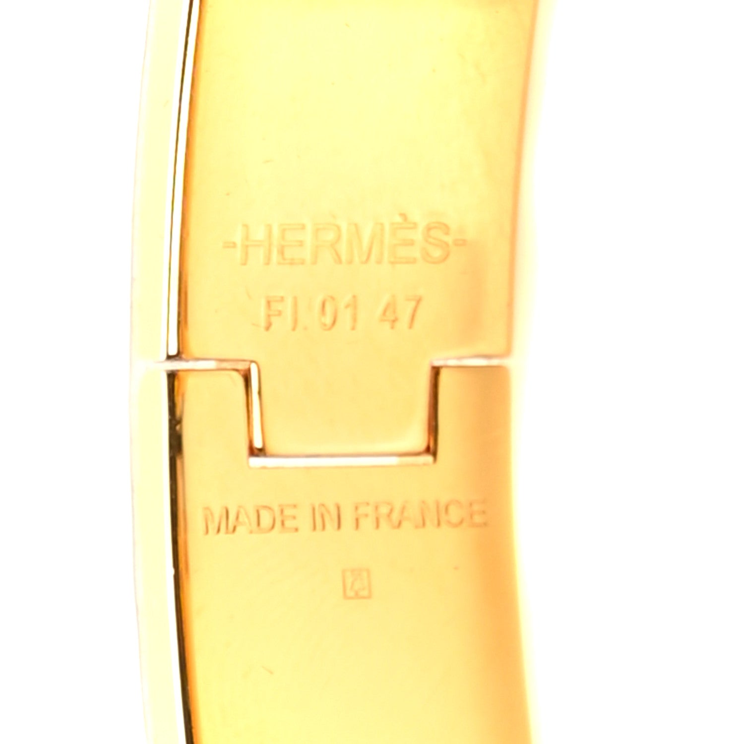 Hermes Enamel Narrow Clic Clac H Bracelet PM Orange 5 of 6