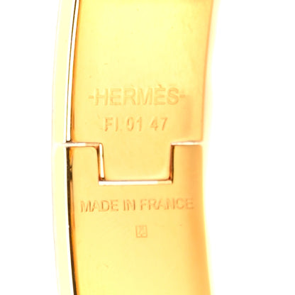 Hermes Enamel Narrow Clic Clac H Bracelet PM Orange 5 of 6