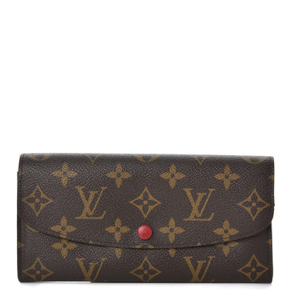 Louis Vuitton Monogram Emilie Wallet Rouge 1 of 10