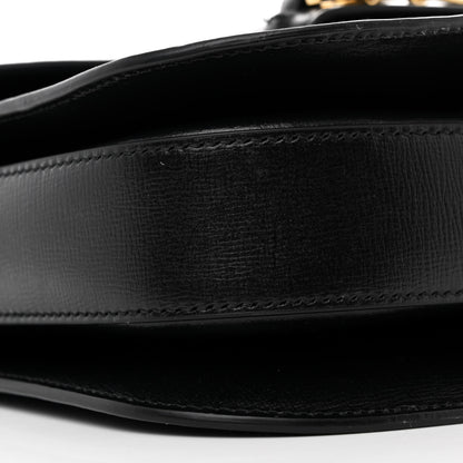 Gucci Azalea Calfskin Horsebit 1955 Shoulder Bag Black 9 of 10