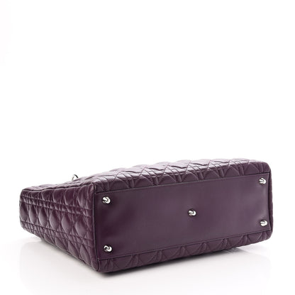 Christian Dior Lambskin Cannage Large Lady Dior Purple 12 of 34