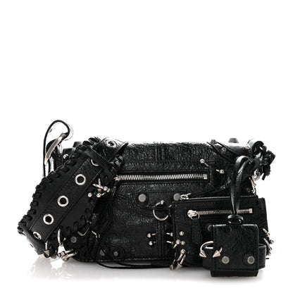 Balenciaga Agneau Arena XS Piercing Le Cagole Flap Bag Black 4 of 11