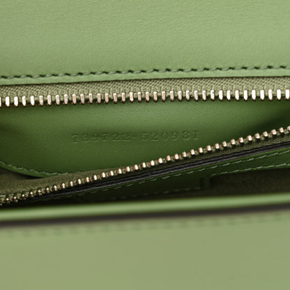 Gucci Senna Calfskin Petite GG Top Handle Shoulder Bag Green Soil Grass 6 of 10