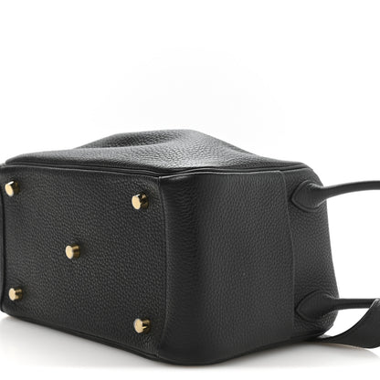 Hermes Taurillon Clemence Lindy 26 Black 10 of 11