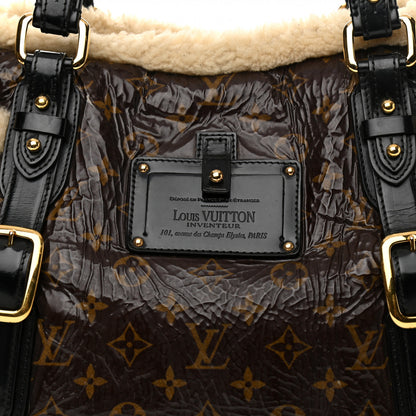 Louis Vuitton Patent Monogram Shearling Sac Thunder 8 of 11