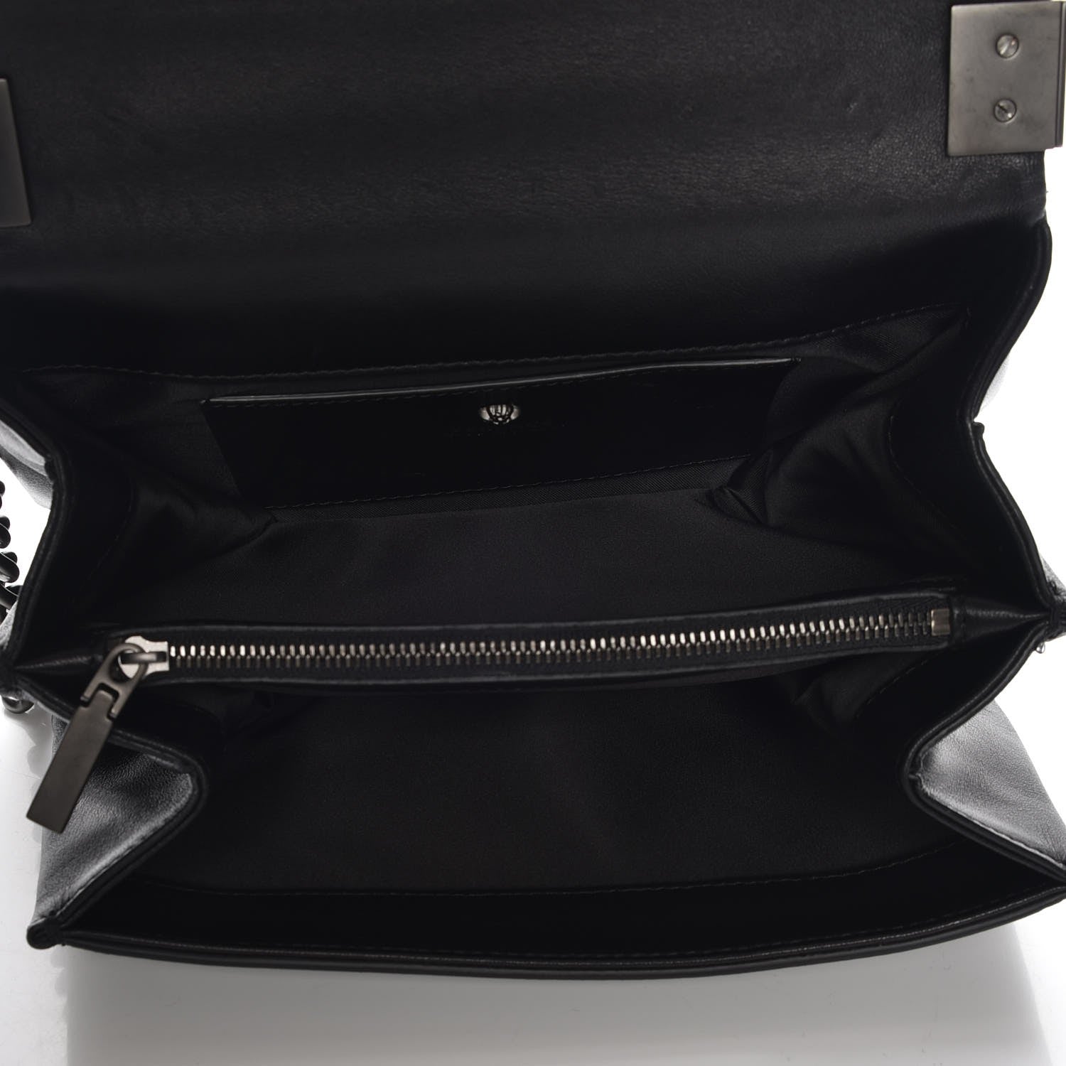 Versace Nappa Palazzo Sultan Shoulder Bag Black 5 of 7