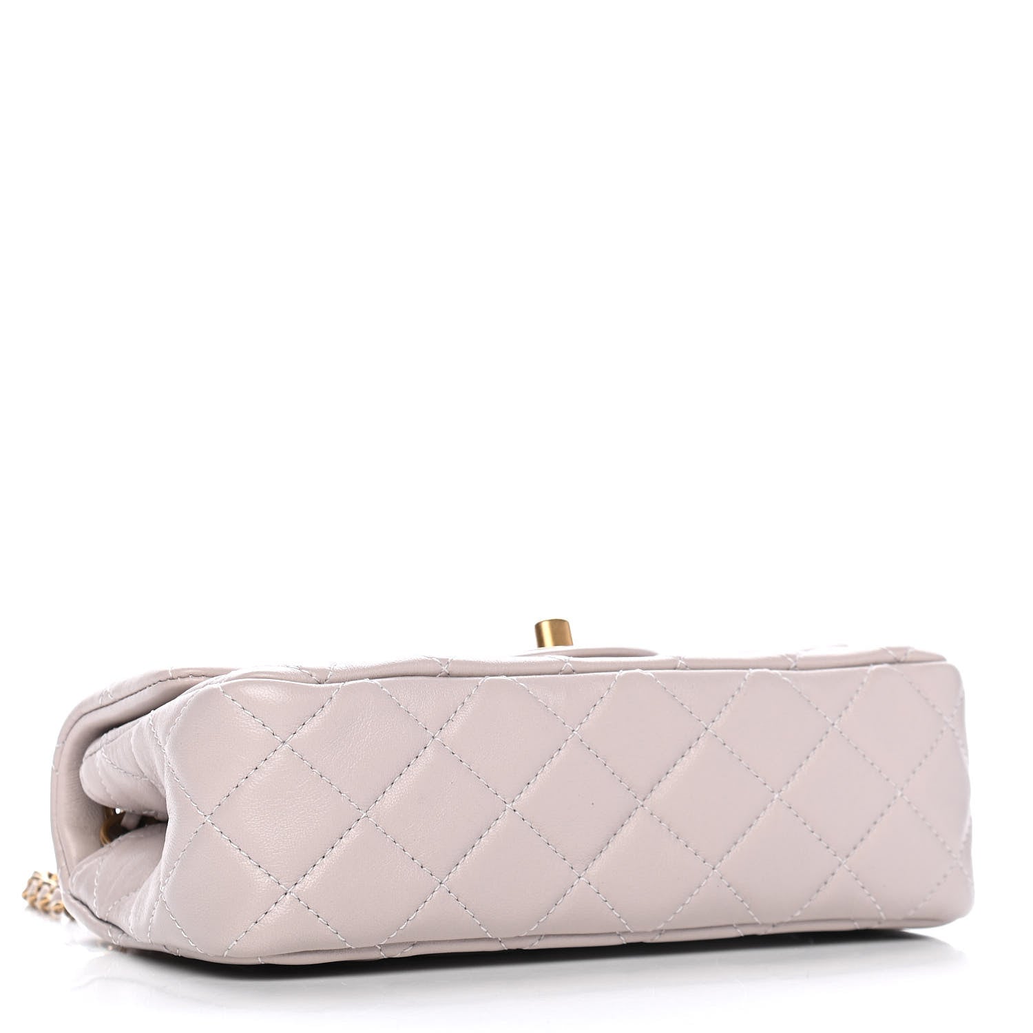 Chanel Lambskin Quilted Mini Rectangular Pearl Crush Flap Light Purple 4 of 9