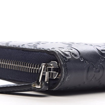 Gucci Guccissima Zip Around Wallet Blue 9 of 10