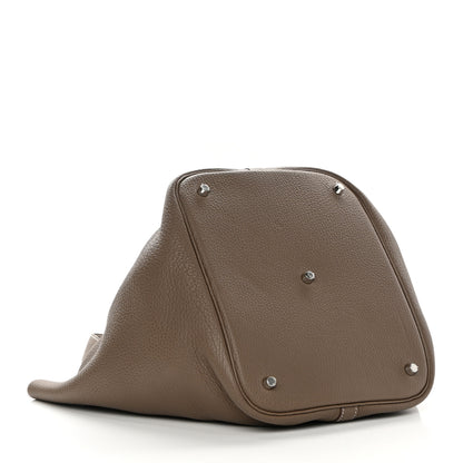 Hermes Taurillon Clemence Picotin Lock 26 GM Etoupe 4 of 10