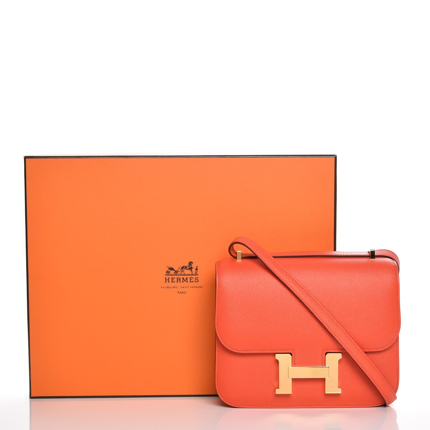 Hermes Epsom Constance 18 Poppy 16 of 16