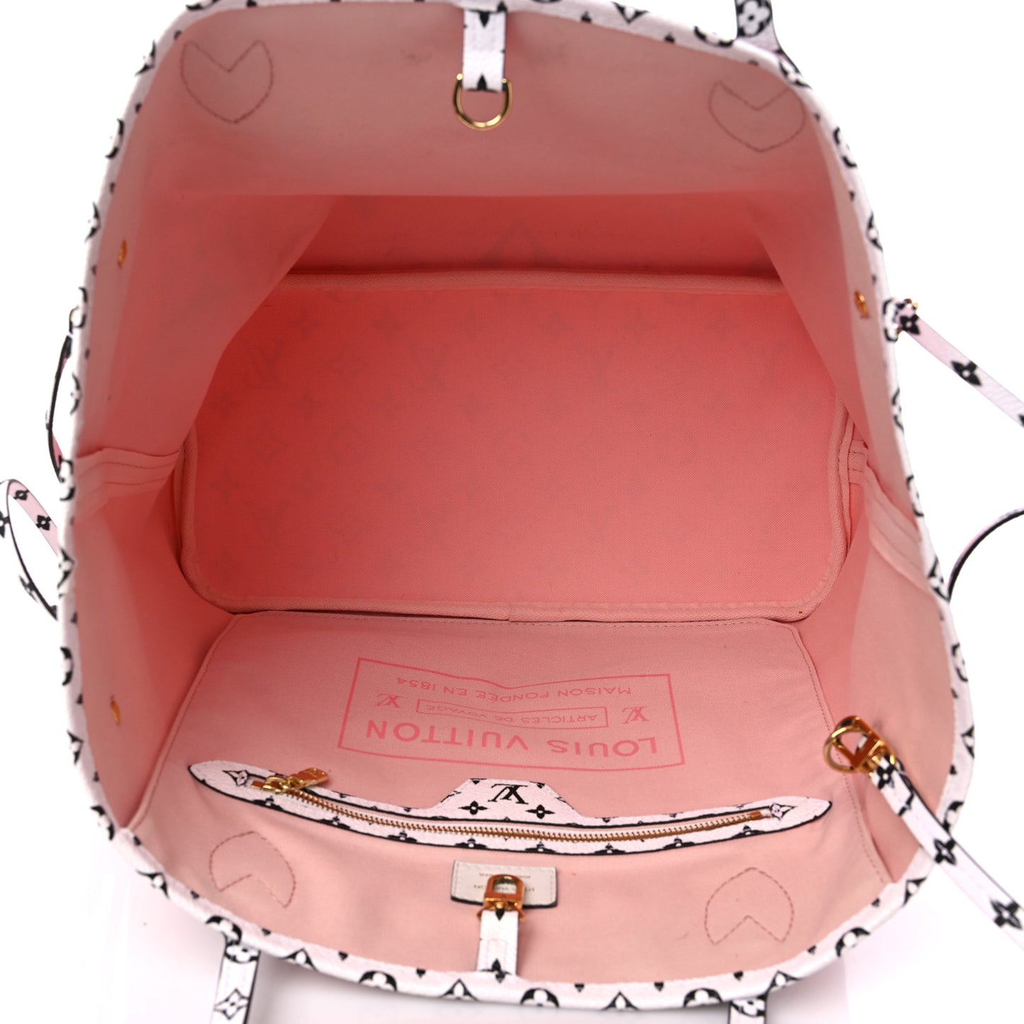 Monogram Giant Neverfull MM Rouge