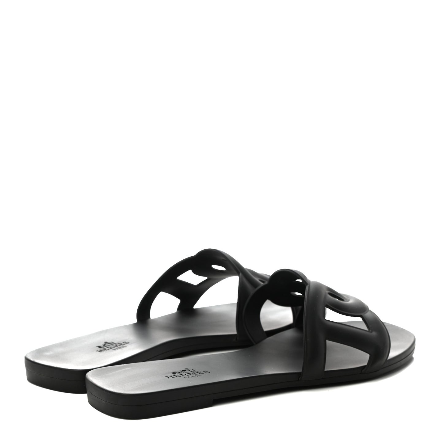 Rubber Aloha Sandals 39 Black