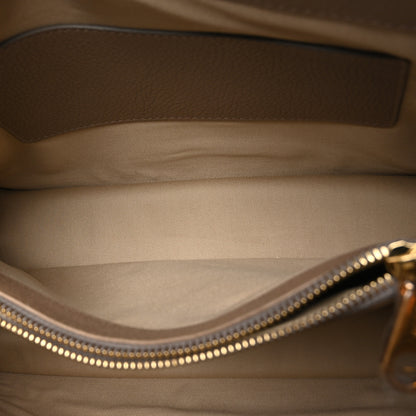 Chloe Shiny Grained Calfskin Medium Aby Day Shoulder Bag Motty Grey 6 of 11