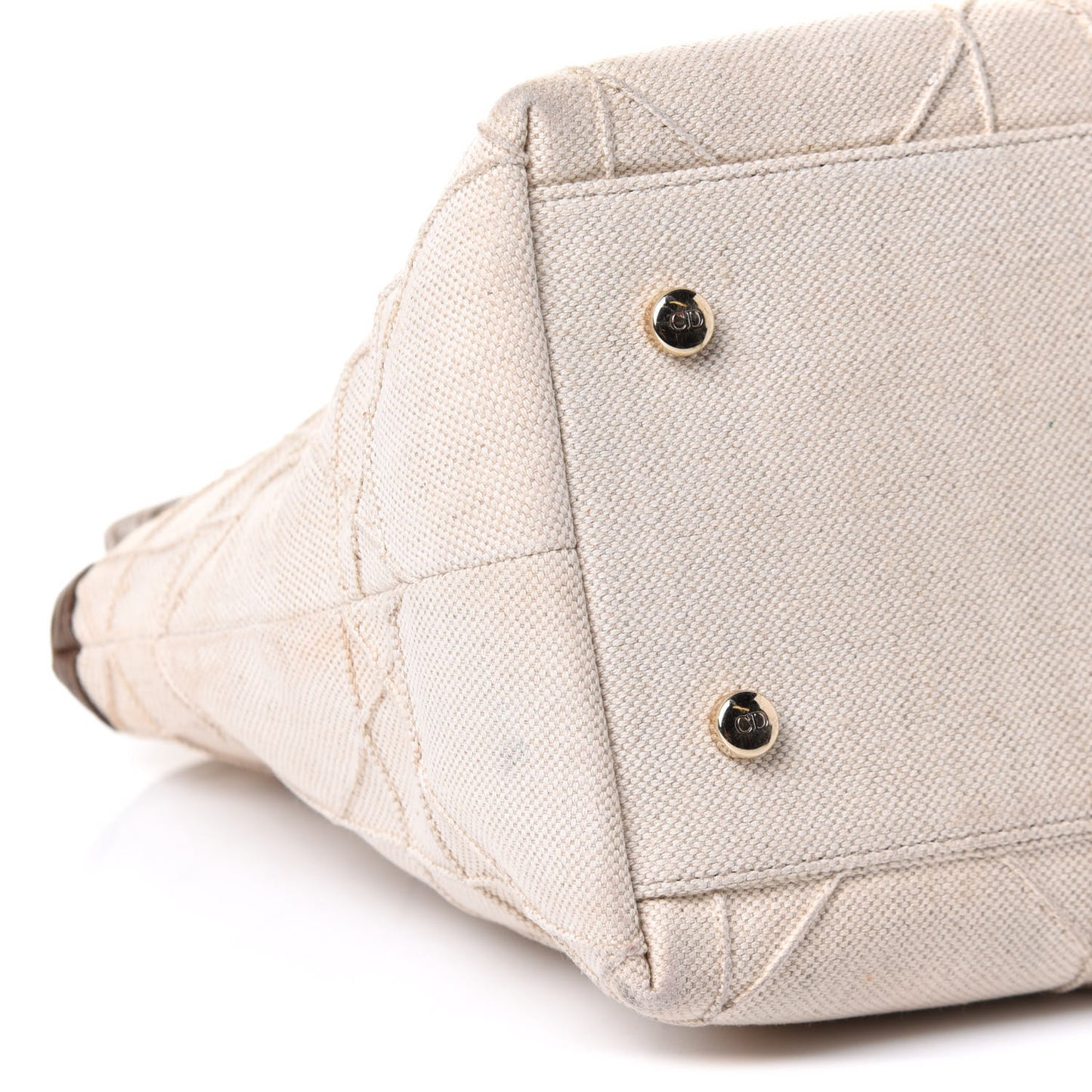 Canvas Cannage Medium Granville Tote Beige