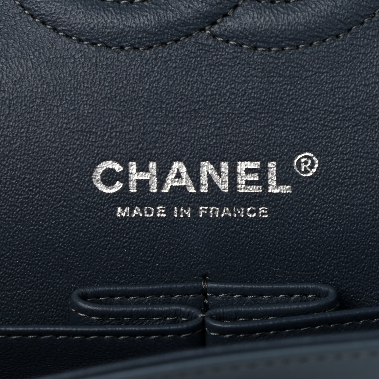 Chanel Patent Quilted Medium Double Flap Navy Blue 7 of 9