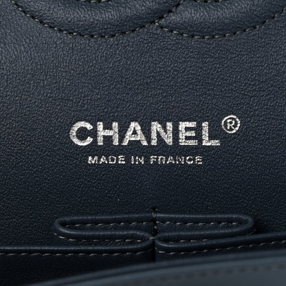 Chanel Patent Quilted Medium Double Flap Navy Blue 7 of 9
