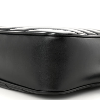 Saint Laurent Calfskin Matelasse Monogram Lou Camera Bag Black 10 of 11