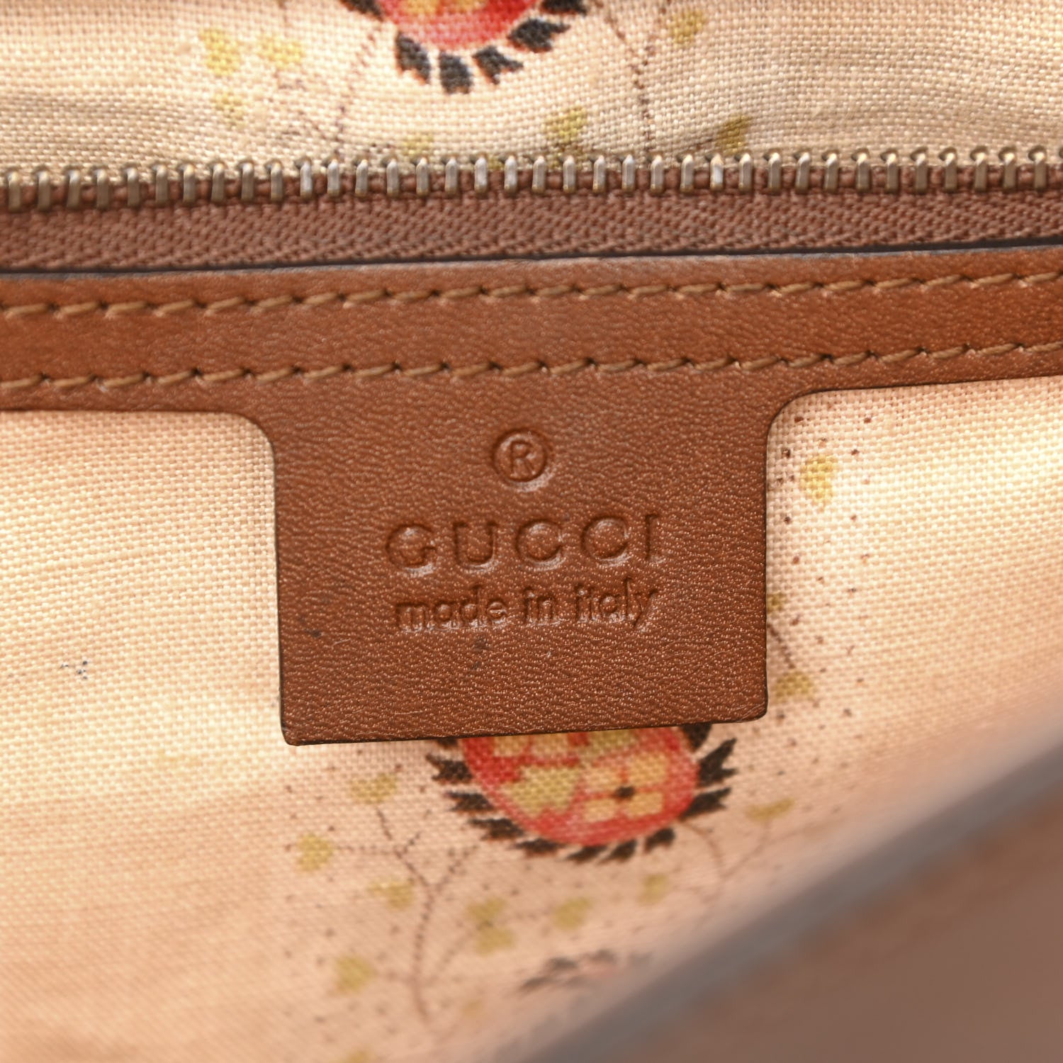Gucci Calfskin Feline Medium GG Marmont Top Handle Bag Brown 5 of 18