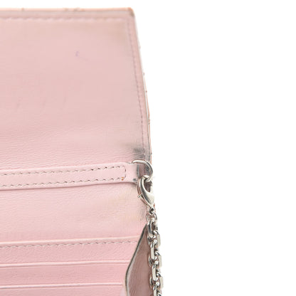 Christian Dior Patent Cannage Lady Dior Rendezvous Wallet On Chain Pink 15 of 20