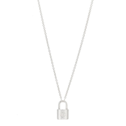 Louis Vuitton Sterling Silver Lockit Necklace 1 of 4