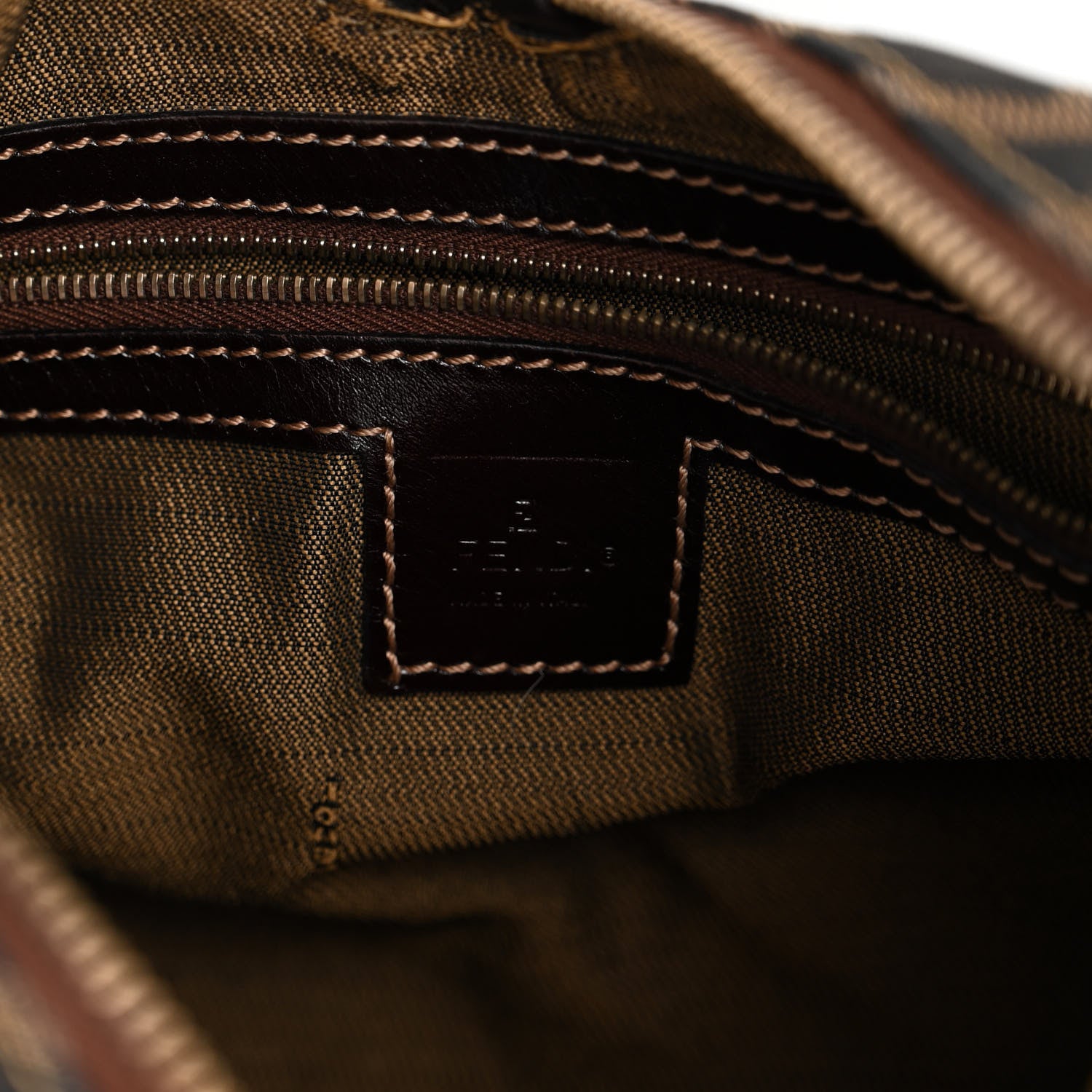 Fendi Zucca Shoulder Bag Tobacco 6 of 9