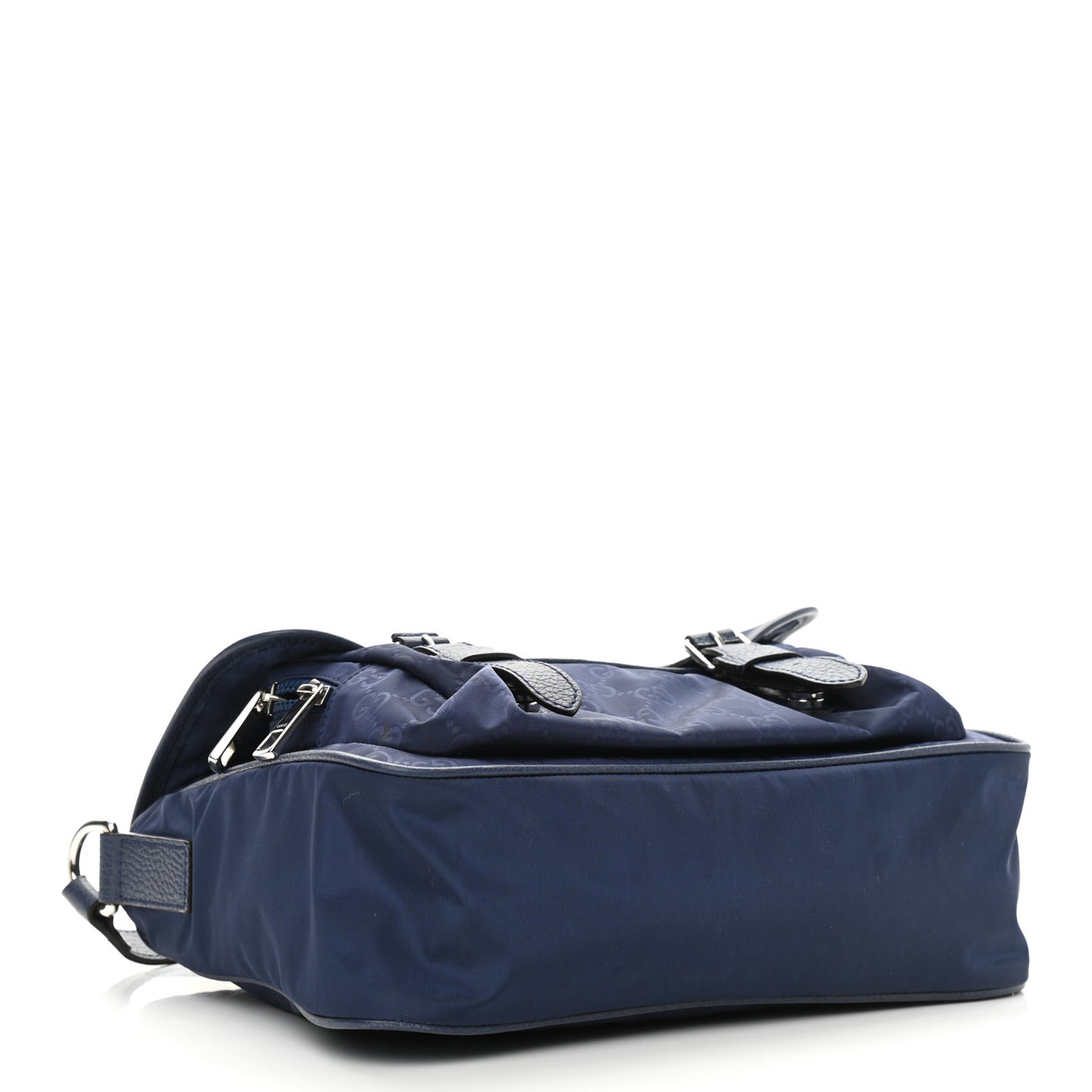 Nylon Monogram Double Buckle Flap Messenger Bag Tide
