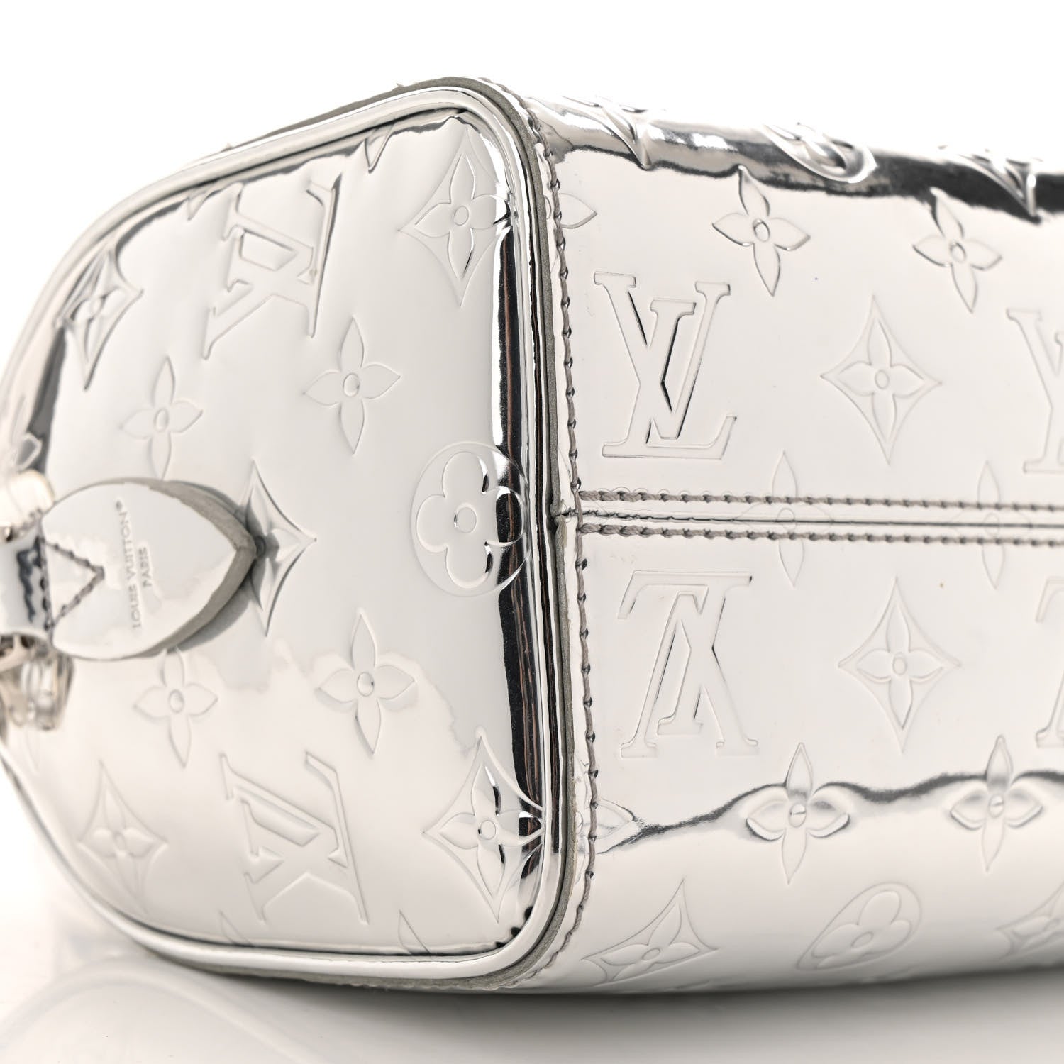 Louis Vuitton Monogram Miroir Speedy Bandouliere 20 Silver 8 of 12