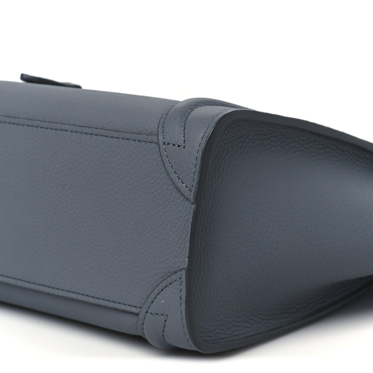 Baby Drummed Calfskin Nano Luggage Kohl