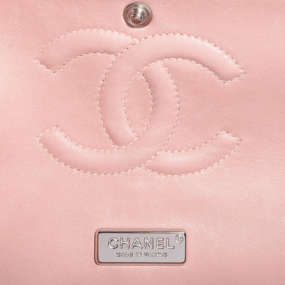 Chanel Matte Python Medium Double Flap Pink 6 of 7