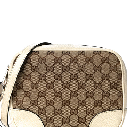 Gucci Monogram Dollar Calfskin Mini Bree Messenger Bag Beige Ebony Avoire 8 of 13