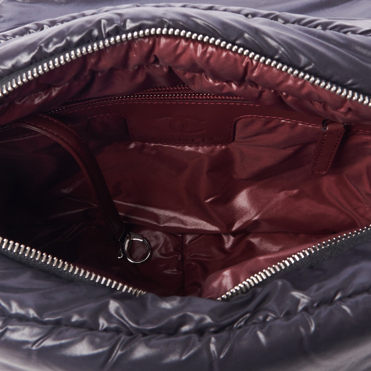 Nylon Small Coco Cocoon Messenger Bag Black