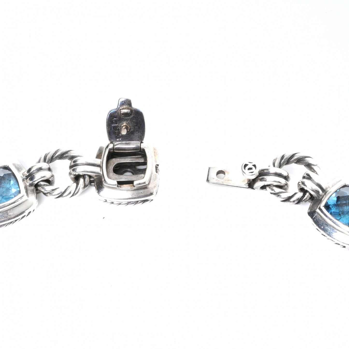 Sterling Silver Blue Topaz Renaissance Necklace
