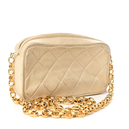 Chanel Lambskin Small Tassel Camera Case Beige 3 of 21