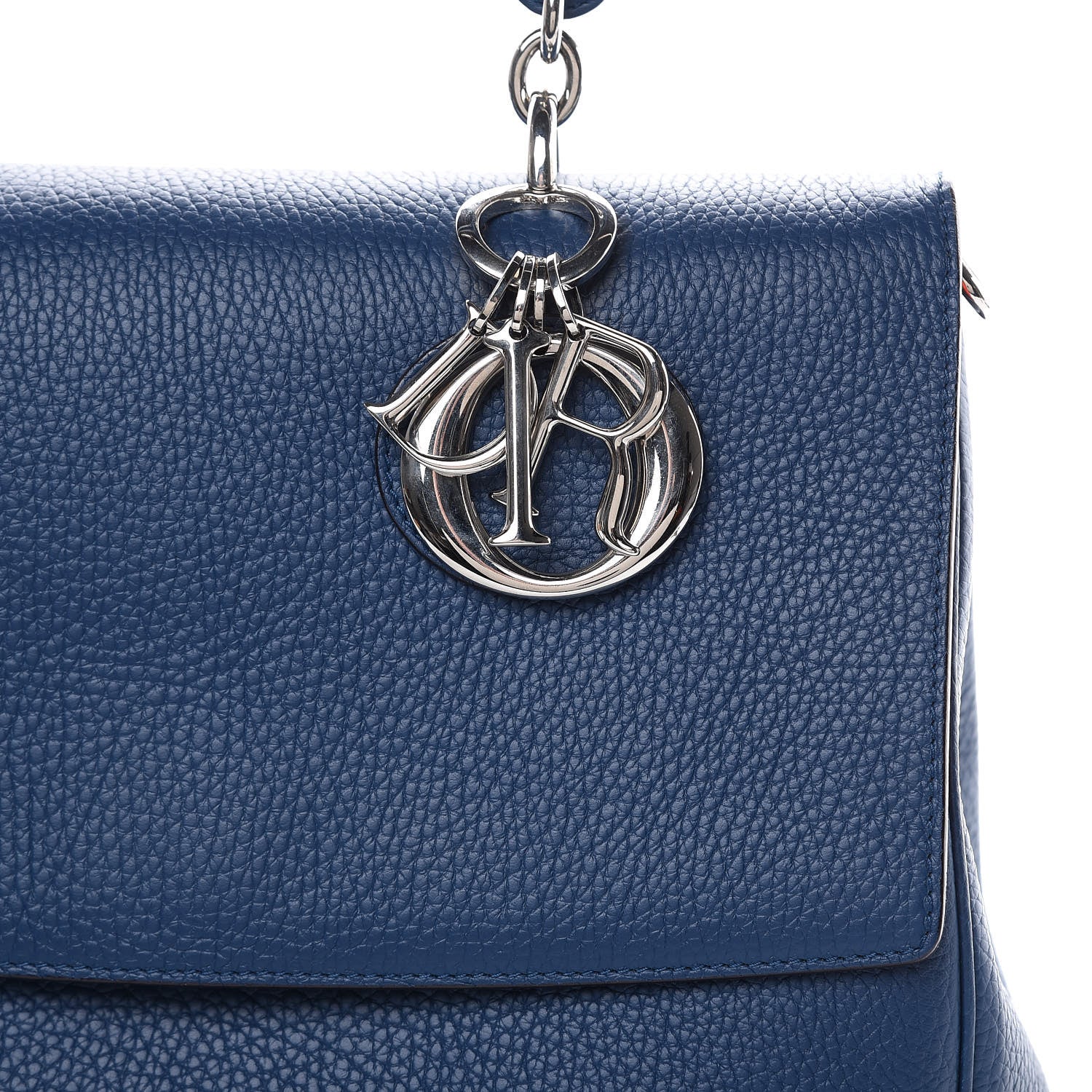 Christian Dior Bullcalf Medium Be Dior Flap Mineral Blue 11 of 11