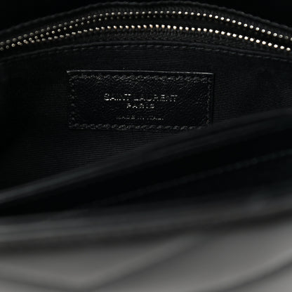 Saint Laurent Calfskin Y Quilted Monogram Toy Loulou Crossbody Bag Black 6 of 12