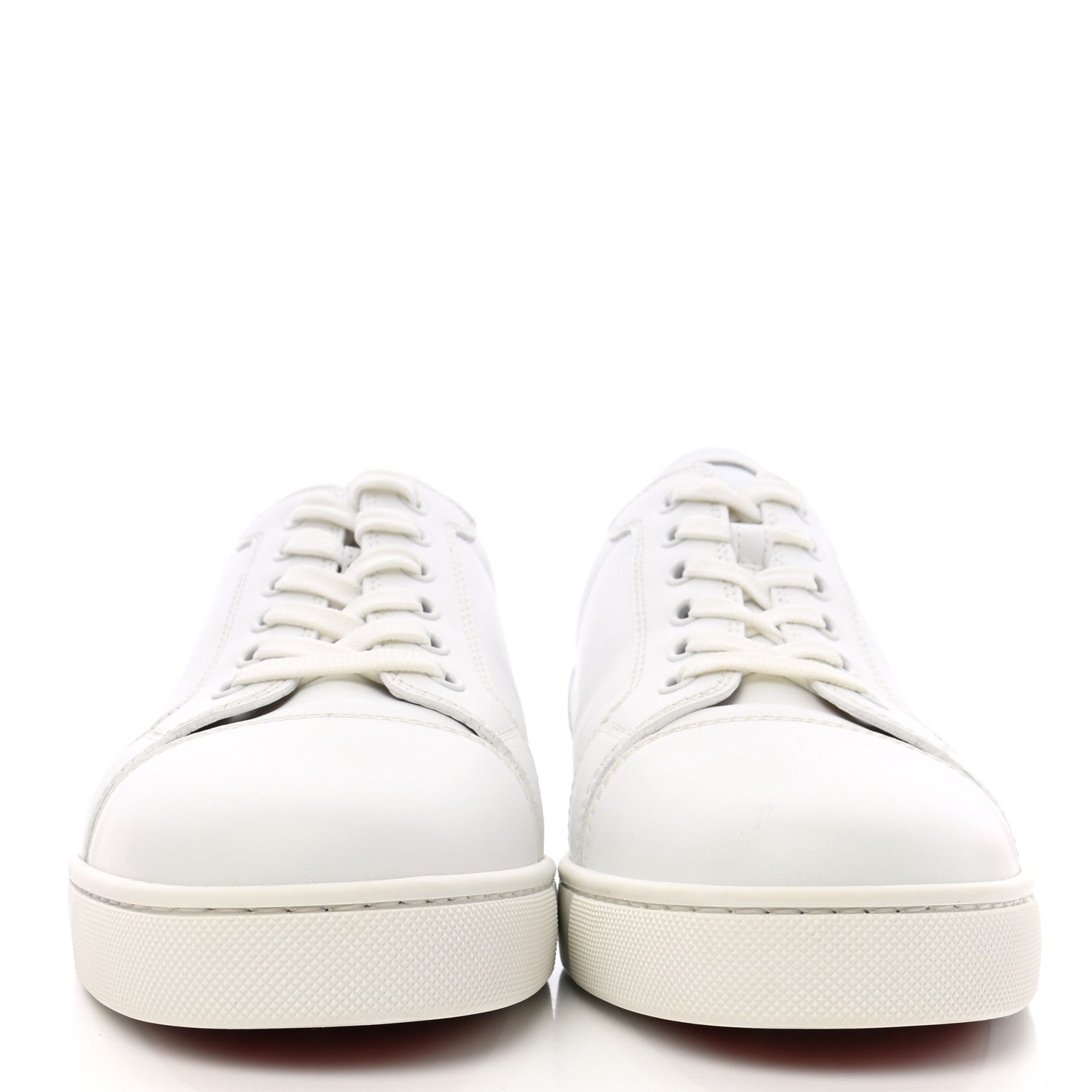 Christian Louboutin Calfskin Mens Louis Junior Flat Sneakers 42.5 White 2 of 9