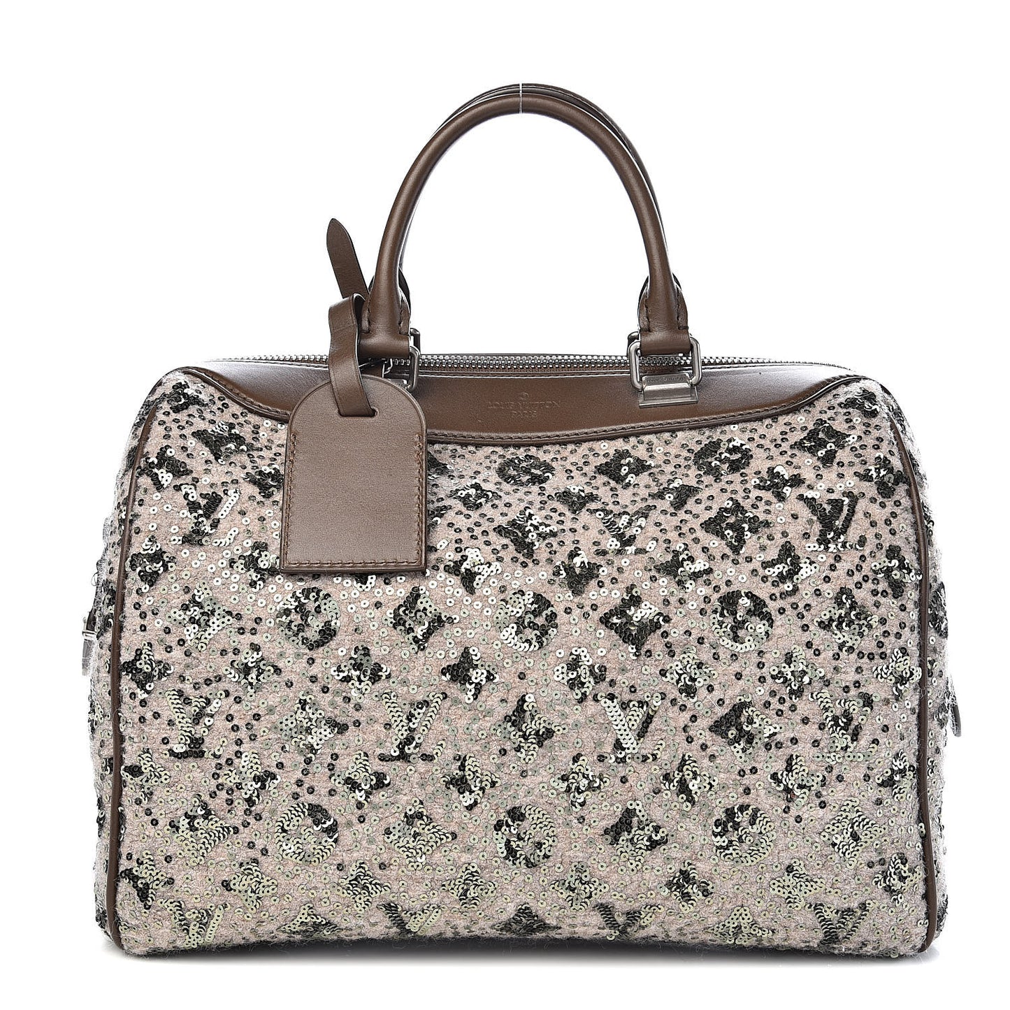 Sequin Monogram Sunshine Express Speedy Kaki
