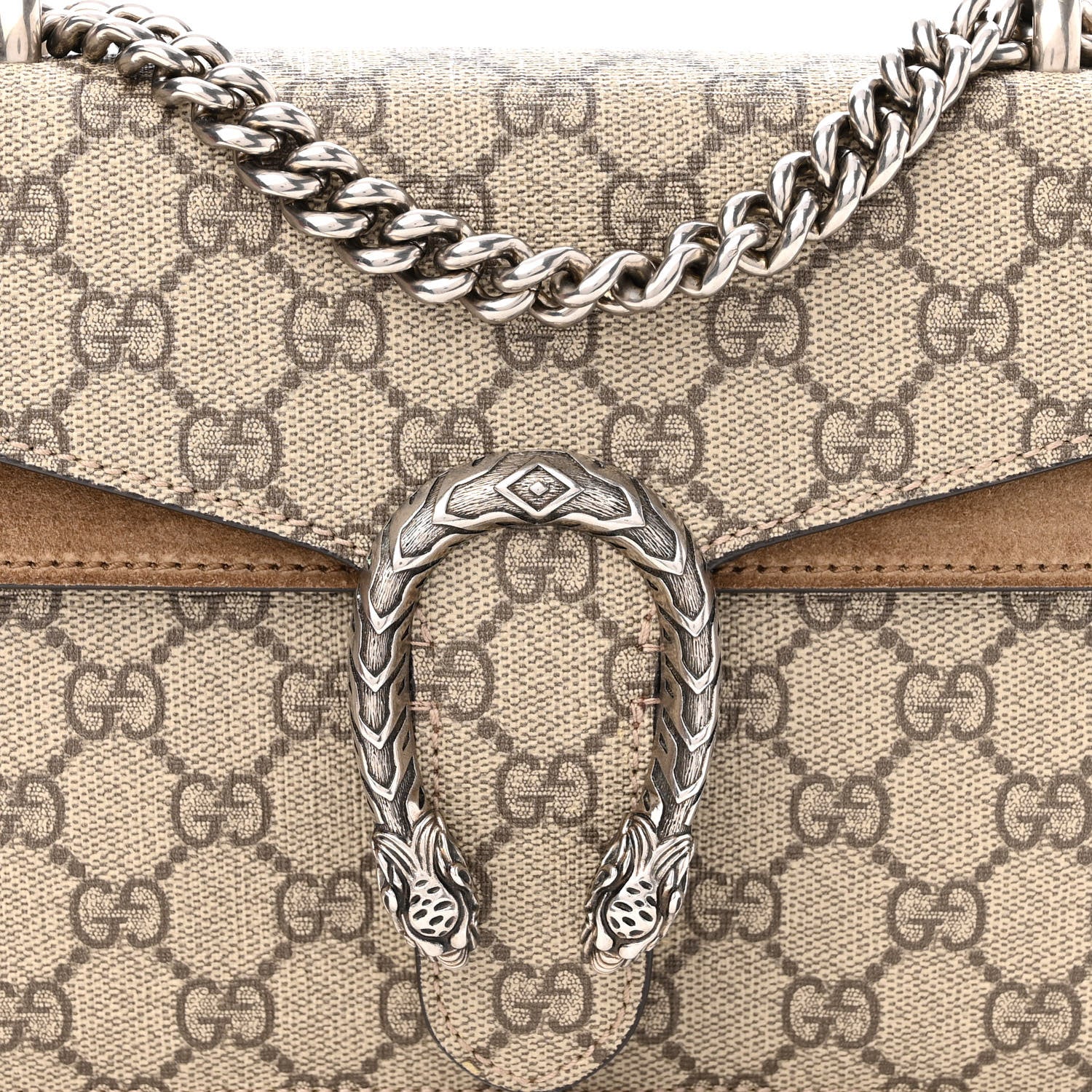 Gucci GG Supreme Monogram Mini Dionysus Shoulder Bag Taupe 5 of 12