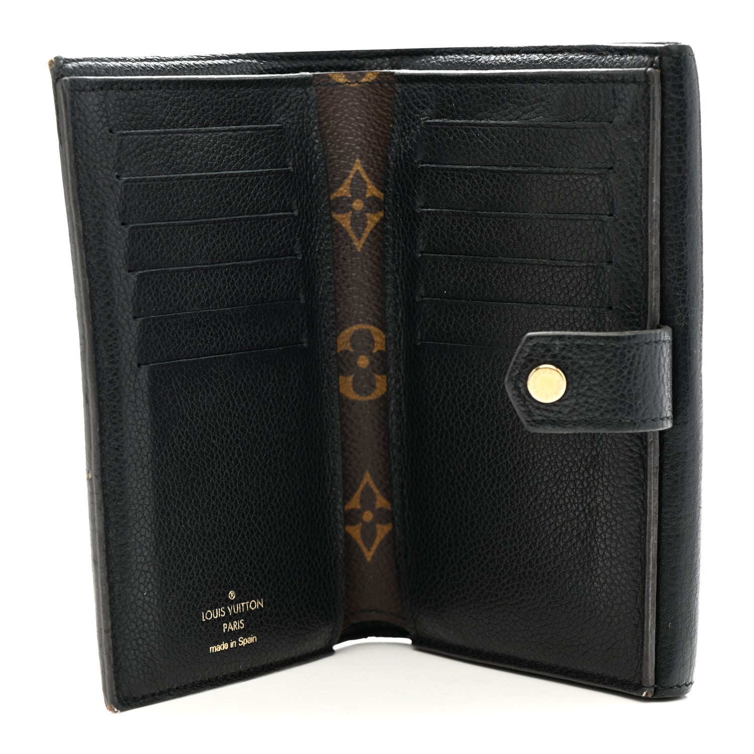Louis Vuitton Monogram Pallas Compact Wallet Black 5 of 11