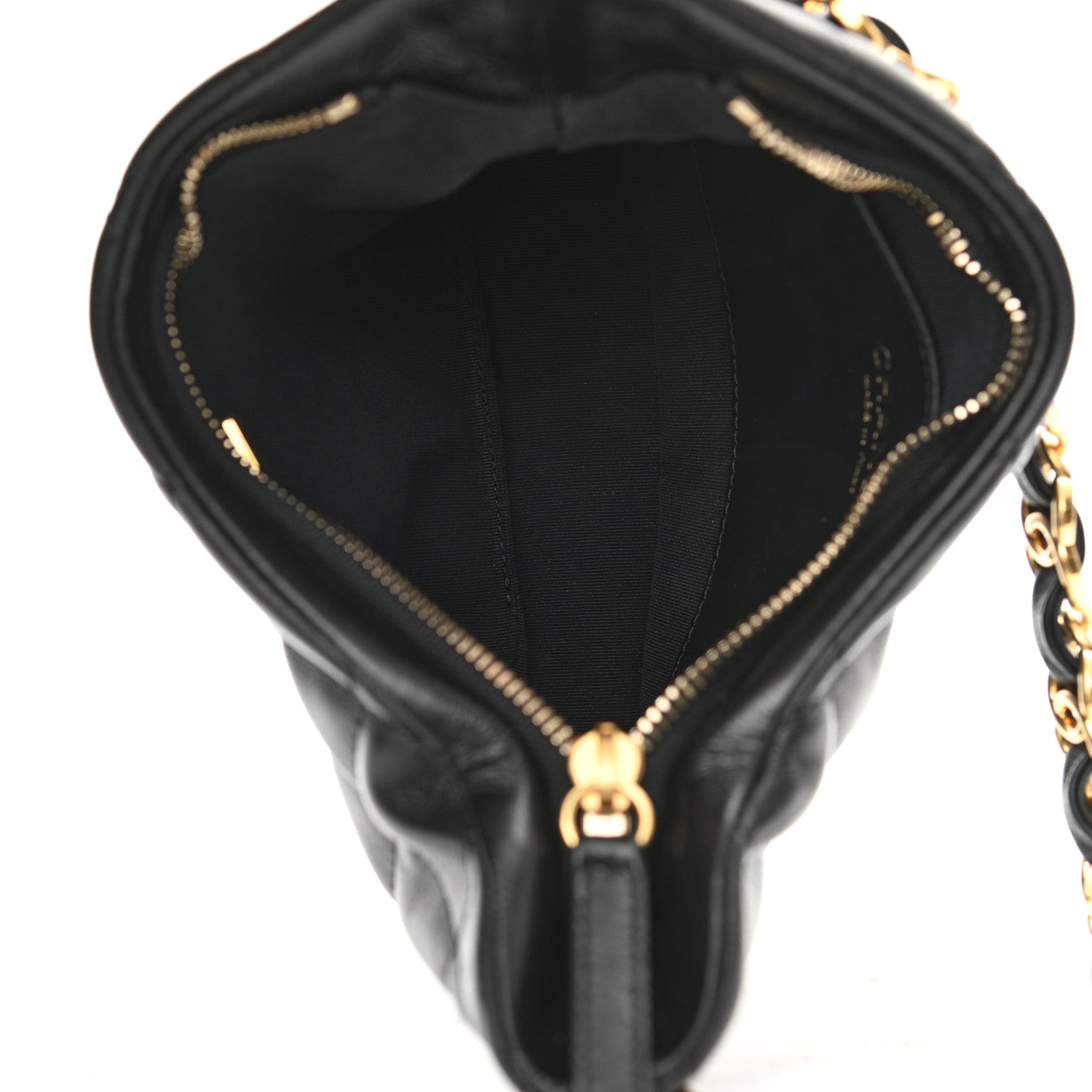 Chanel Lambskin Quilted CC Links Hobo Black 5 of 11