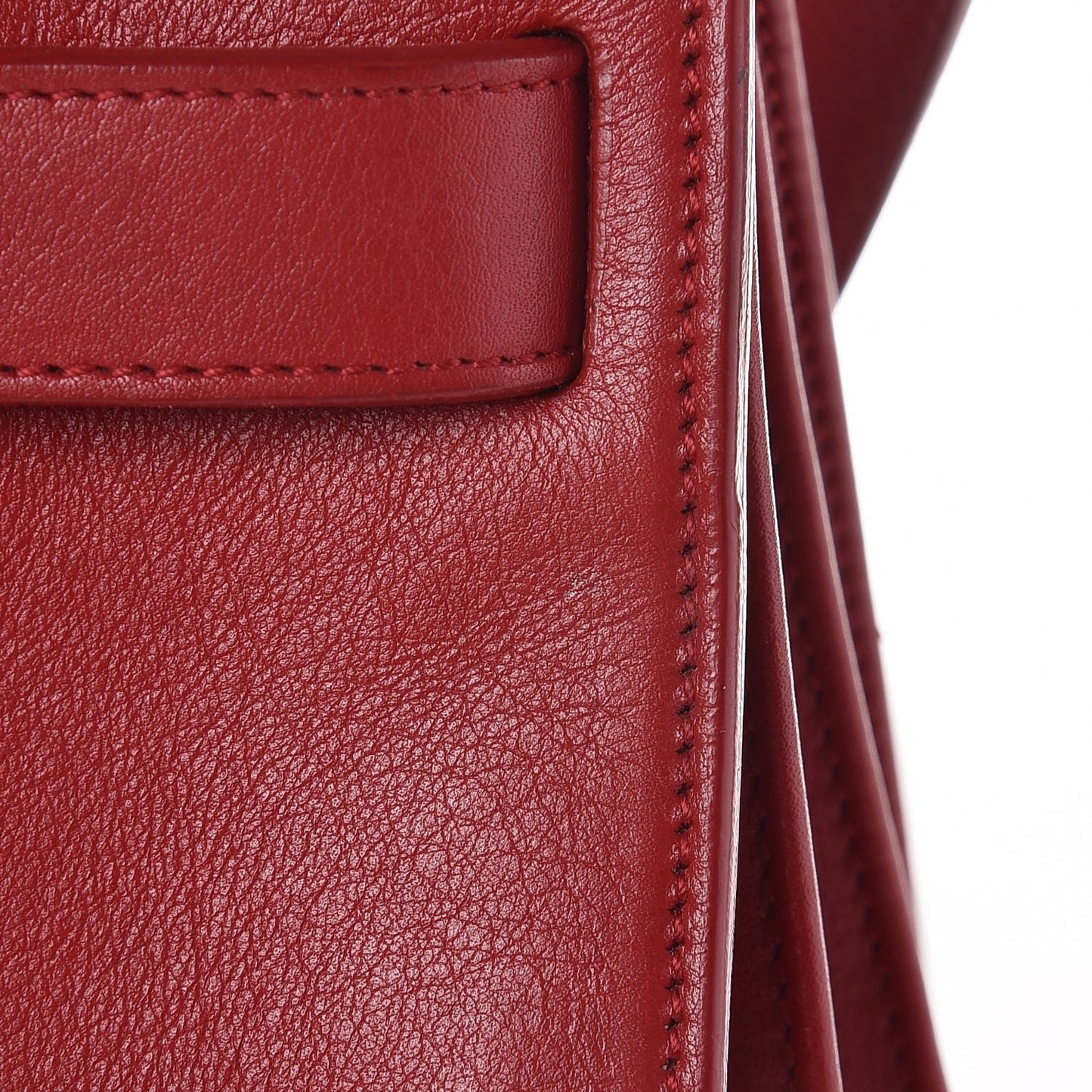 Calfskin Small Sac De Jour Lipstick Red