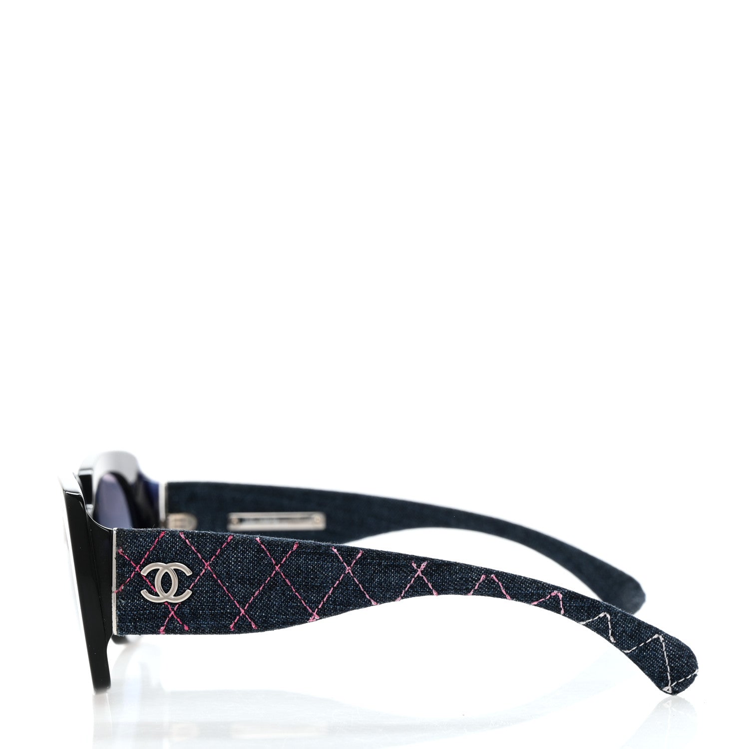 Chanel Denim Rectangle Sunglasses 5406 Blue 3 of 10