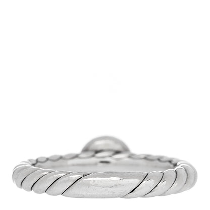David Yurman Sterling Silver 14K Yellow Gold Garnet Petite Cable Ring 51 5.75 3 of 5