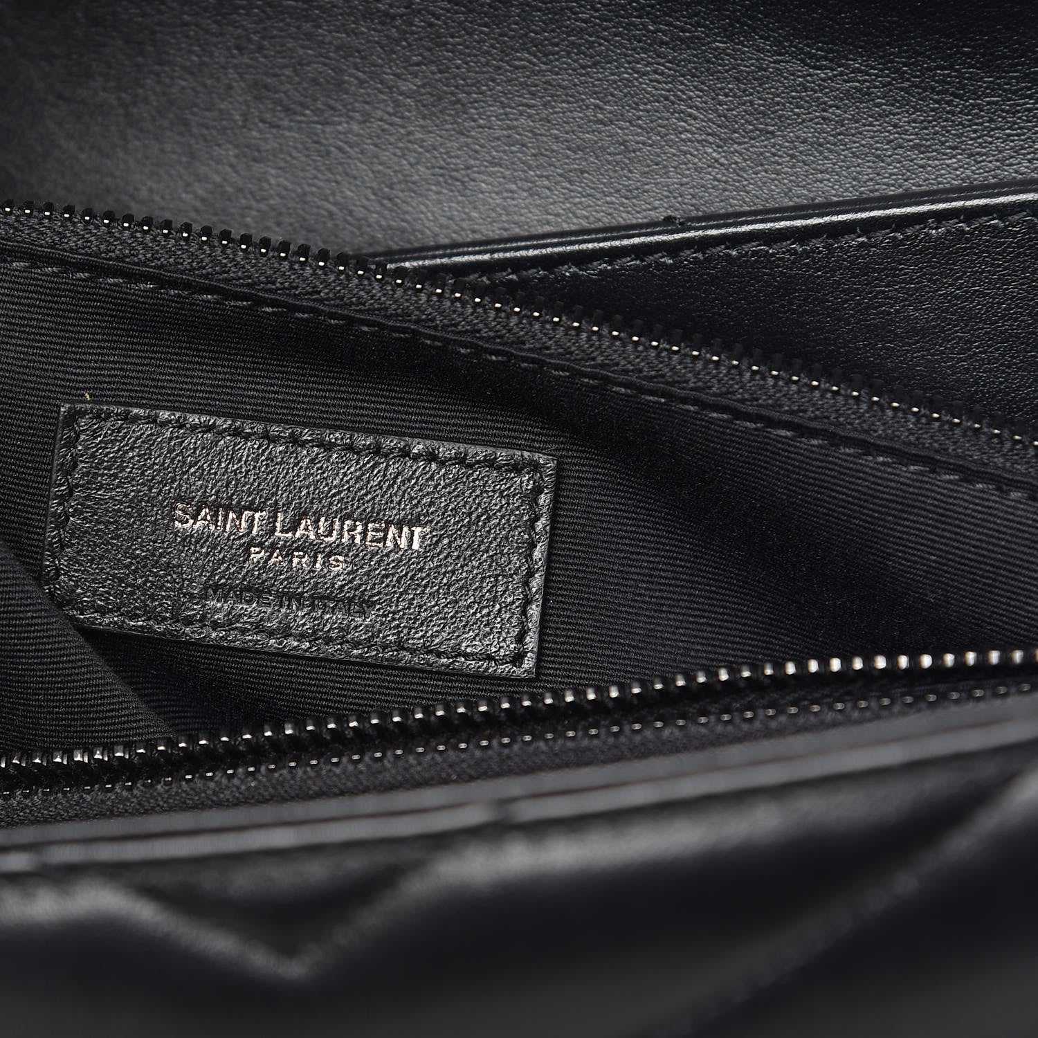 Saint Laurent Calfskin Y Quilted Monogram Medium Loulou Chain Satchel Black 6 of 11