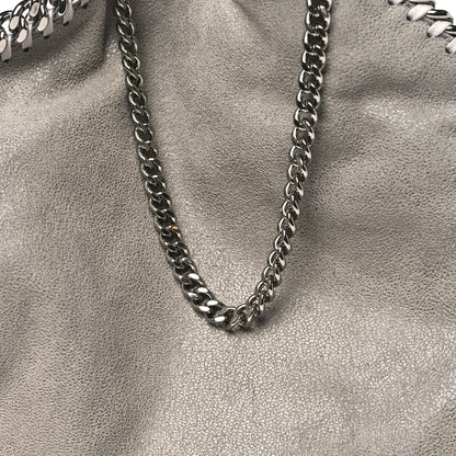 Stella McCartney Shaggy Deer Mini Falabella Fold Over Tote Light Grey 7 of 9